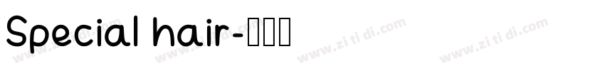 Special hair字体转换